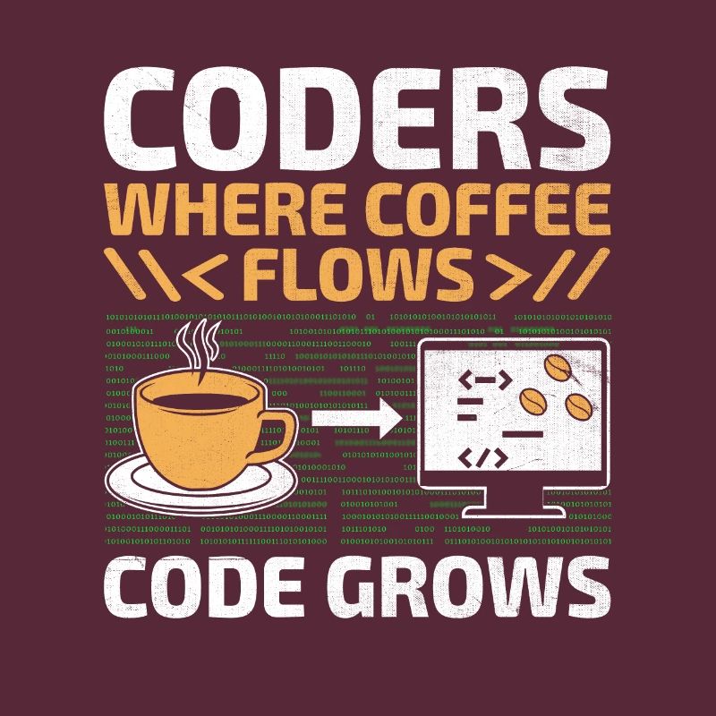 Kaffee-Codierung Programmierer Programmierer Entwickler Nerd Coff