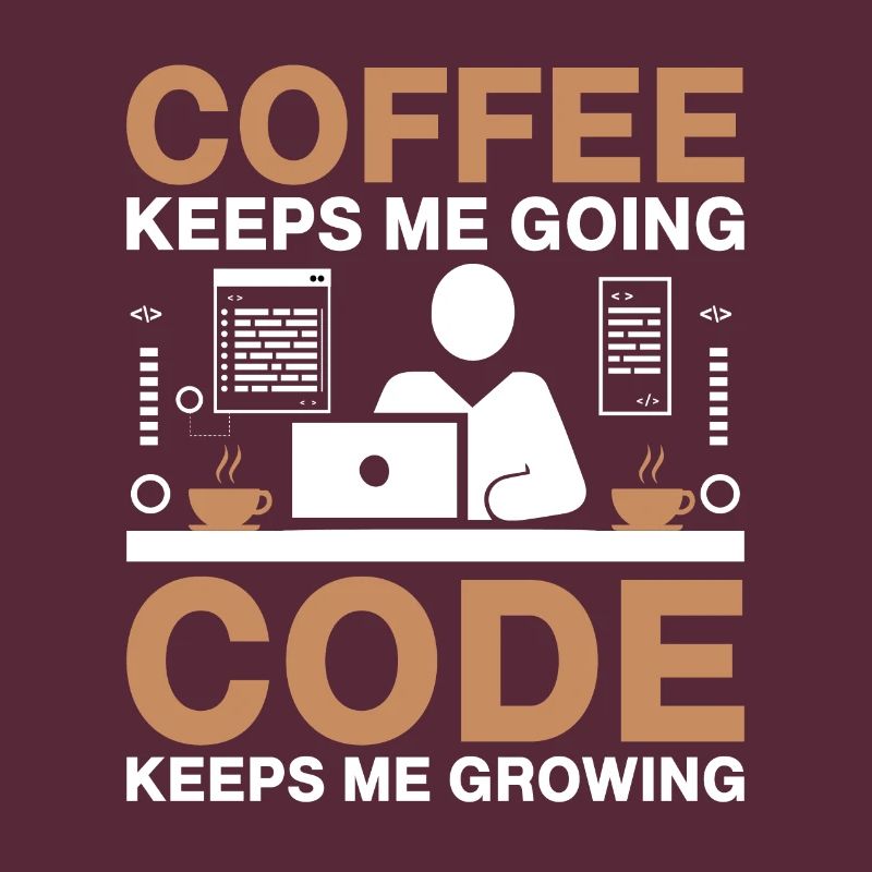 Kaffee-Codierung Programmierer Programmierer Entwickler Nerd Coff