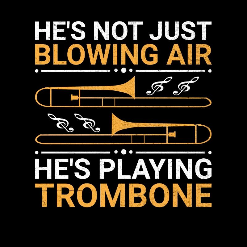 Trombonist Trombone Player Marching Band Trombone