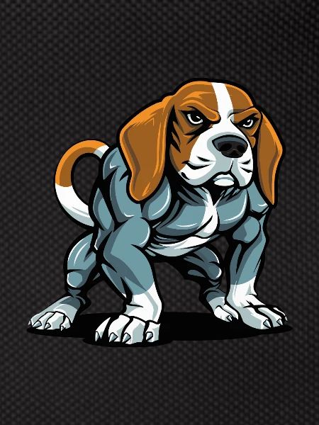 Beagle Dog Muscles Bodybuilding