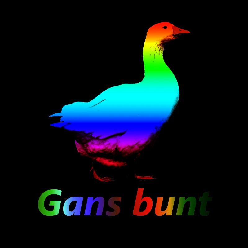 Gans bunt