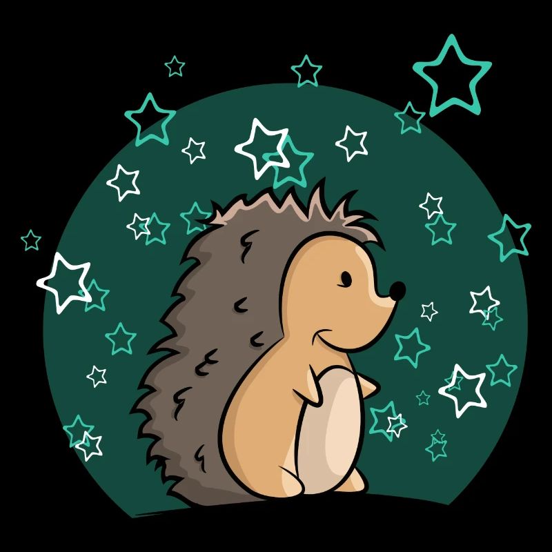 Igel Junge mit Sternen