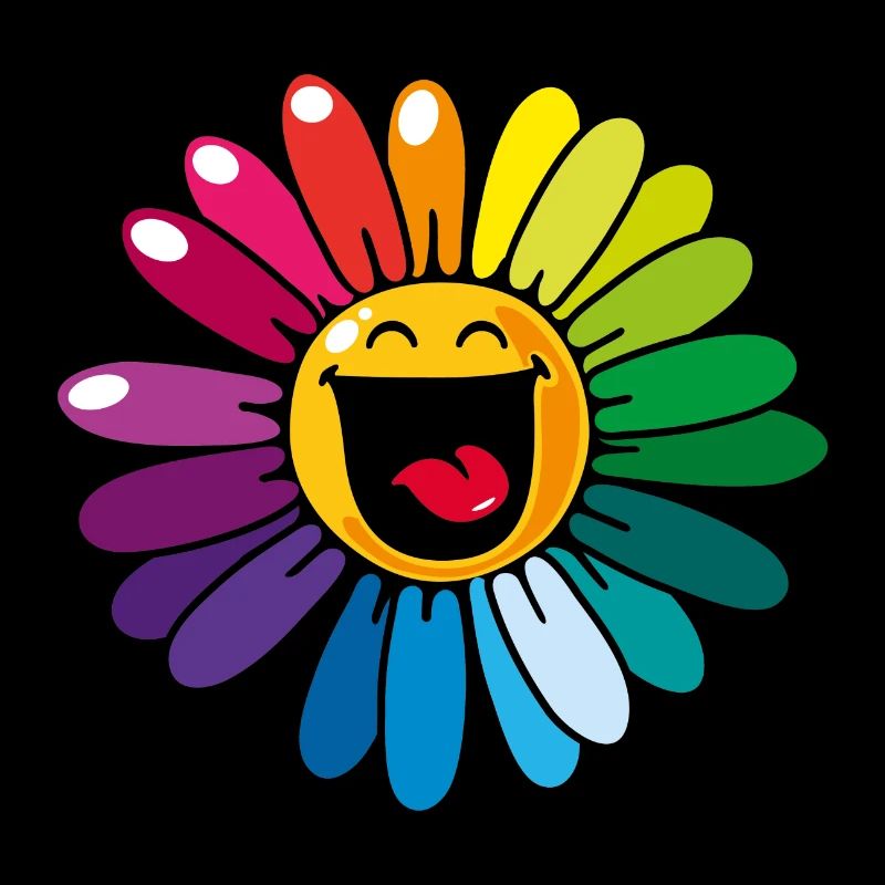 Smiley Colourful Daisy