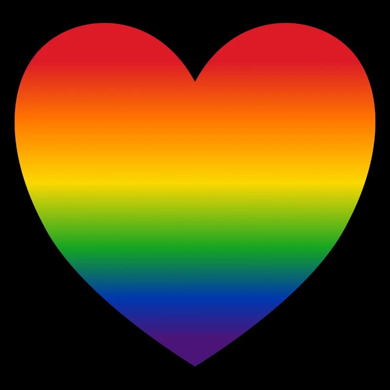 Herz Regenbogenfarben Geschenk