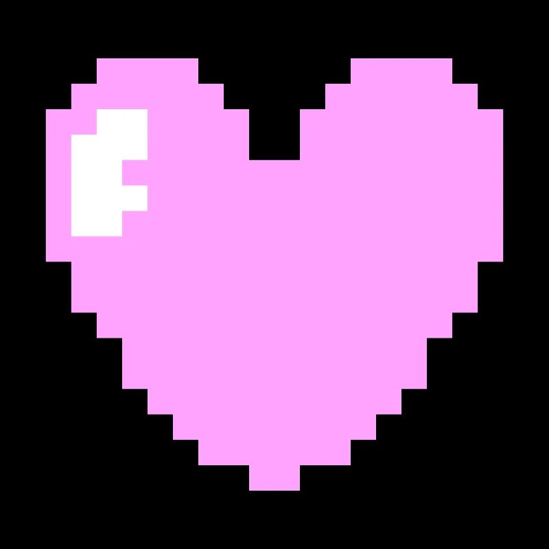 Rosa Pixel Herz
