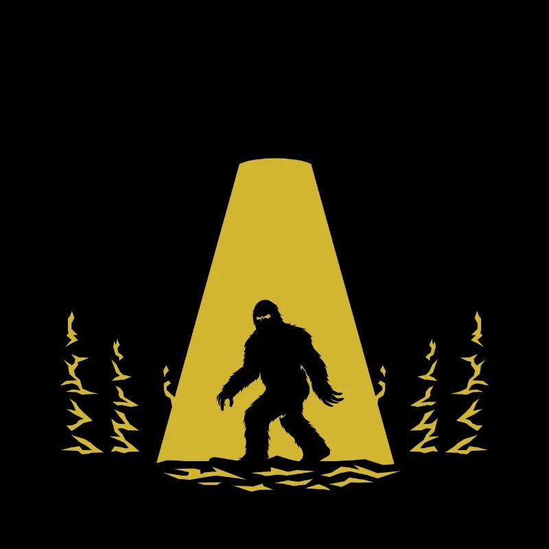 Conception Bigfoot UFO Believer| Sasquatch Alien Tee