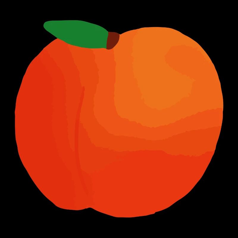 Pfirsich Illustration Geschenkidee