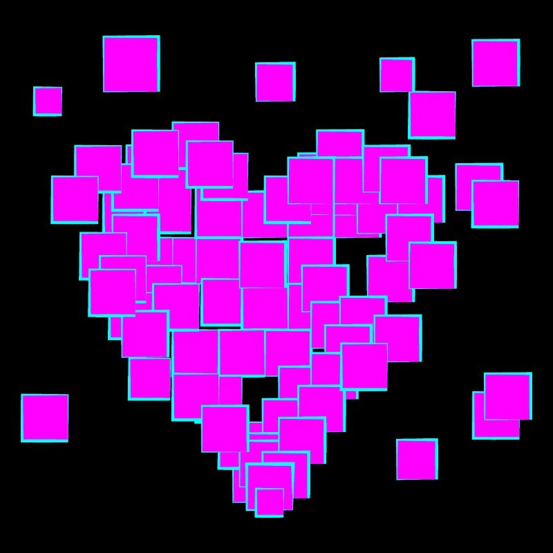 Pink pixel herz