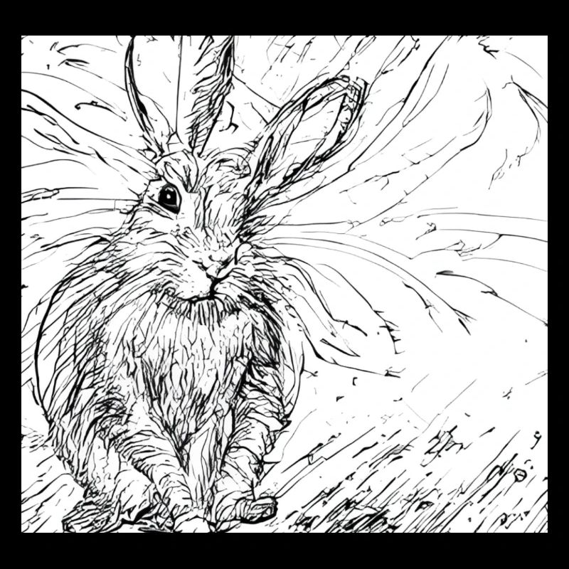 Drawn hare