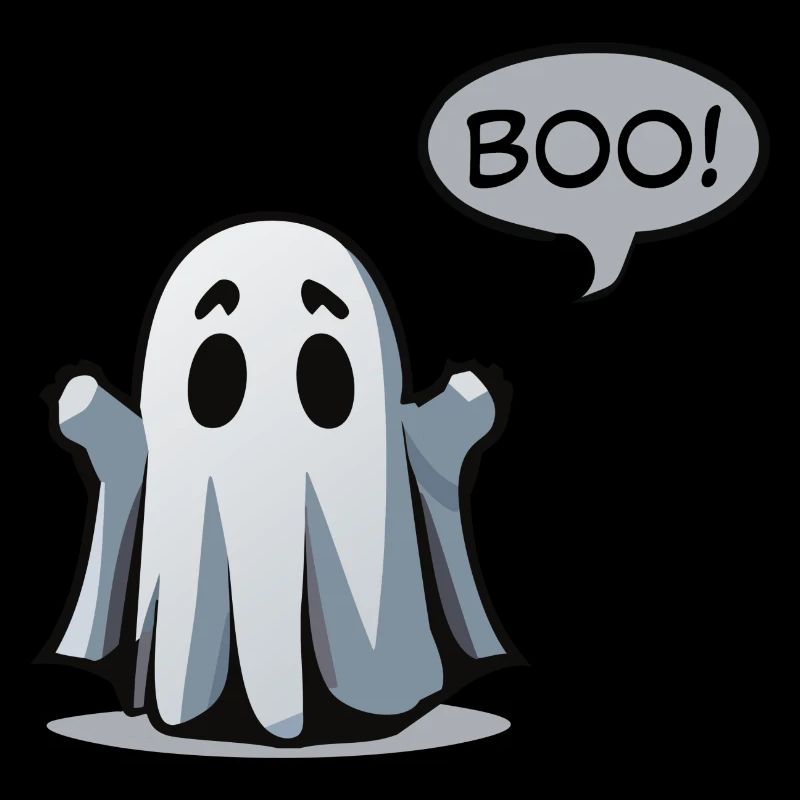 Spooky Ghostly Boo! - Spooky ghost design