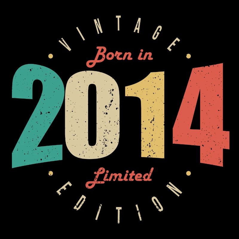 2014 Vintage Retro Anniversary Gift 2014