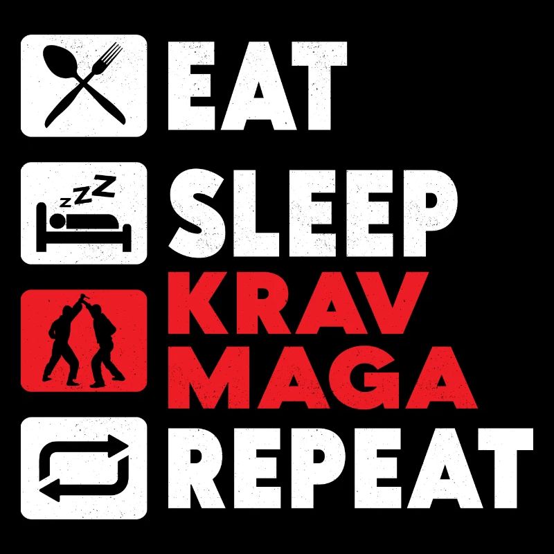 Eat Sleep Krav Maga Repeat Martial Arts Training