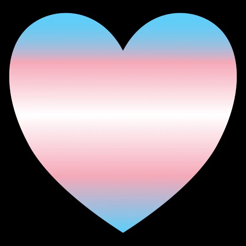 Subtiles Transgender-Pride-Herz