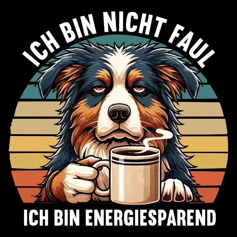 Ich Bin Nicht Faul Australian Shepherd Aussie