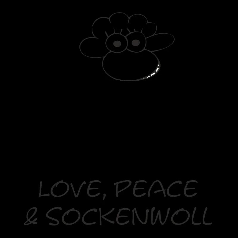 amour, paix et sockenwoll - Hippie-Schaf
