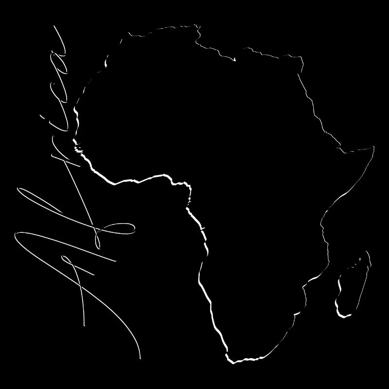 Carte de l’Afrique comme plan EN