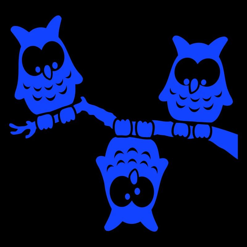 3 Owls Crazy Different Especially Funny Branch Team