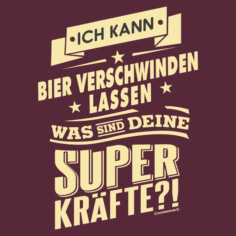 Superkräfte Bier verschwinden lassen -