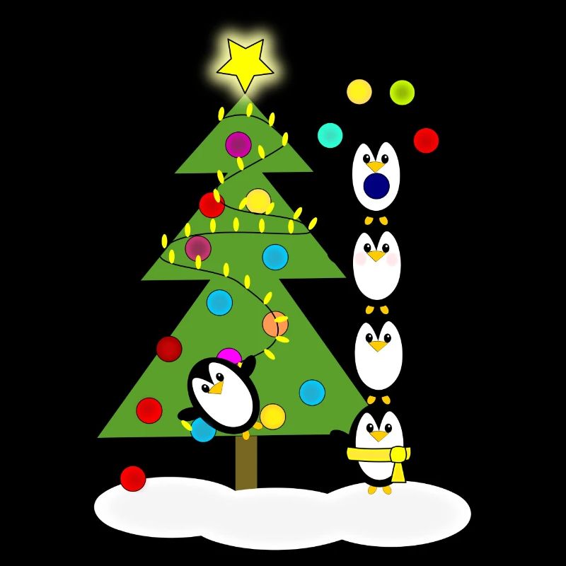 Christmas penguins