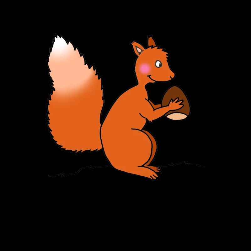 Squirrel with nut