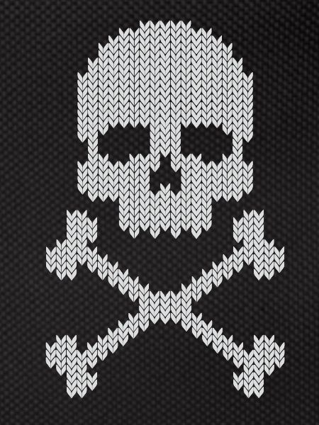 Schädel skull gestrickte