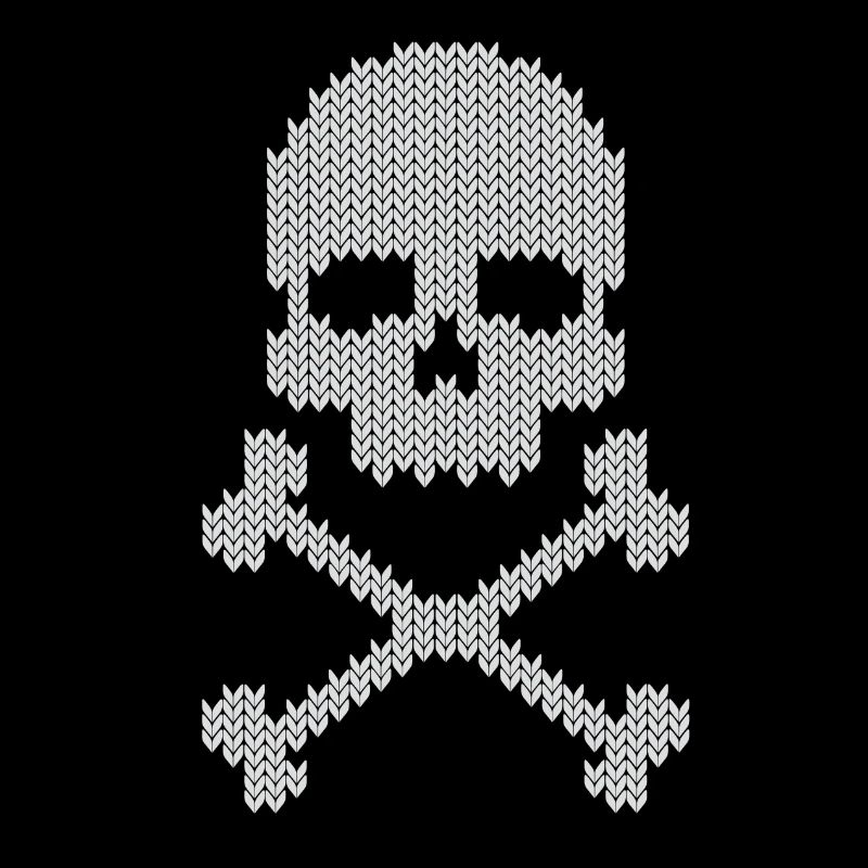 Schädel skull gestrickte