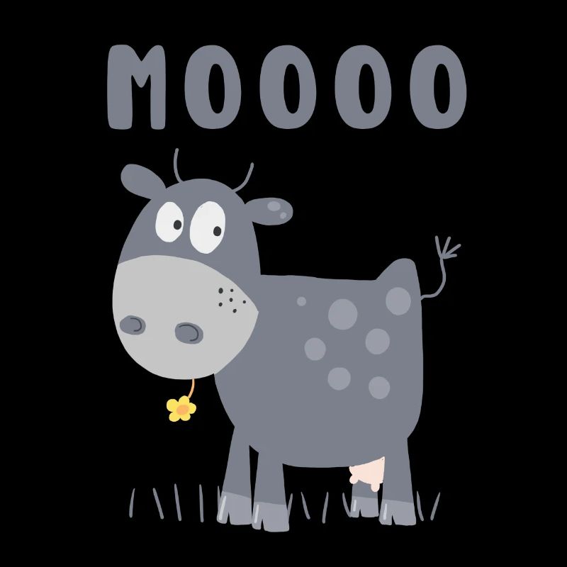 Mooo Kuh Comic Rind Bauernhoftier Comic