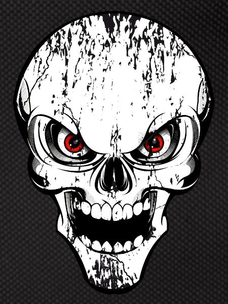 skull grunge style