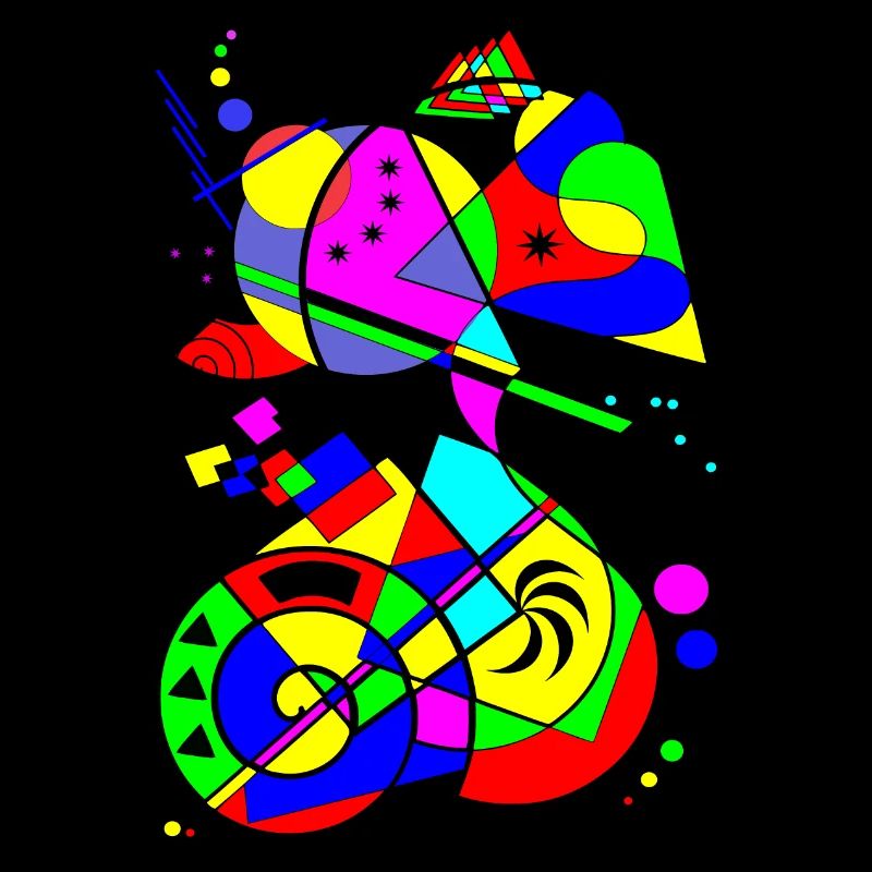 abstract art colorful pattern multicolored paints shapes