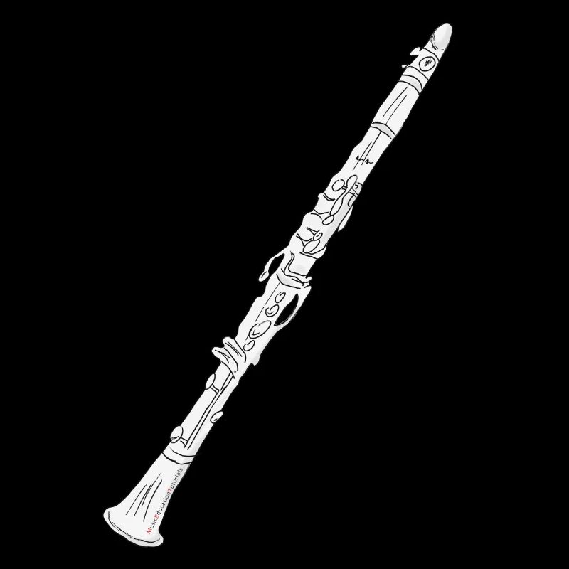Clarinette blanche fourrée