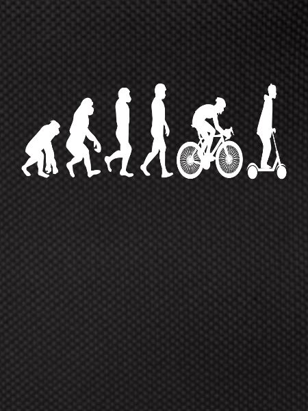 Evolution E-Roller Menschen Entwicklung Geschenk