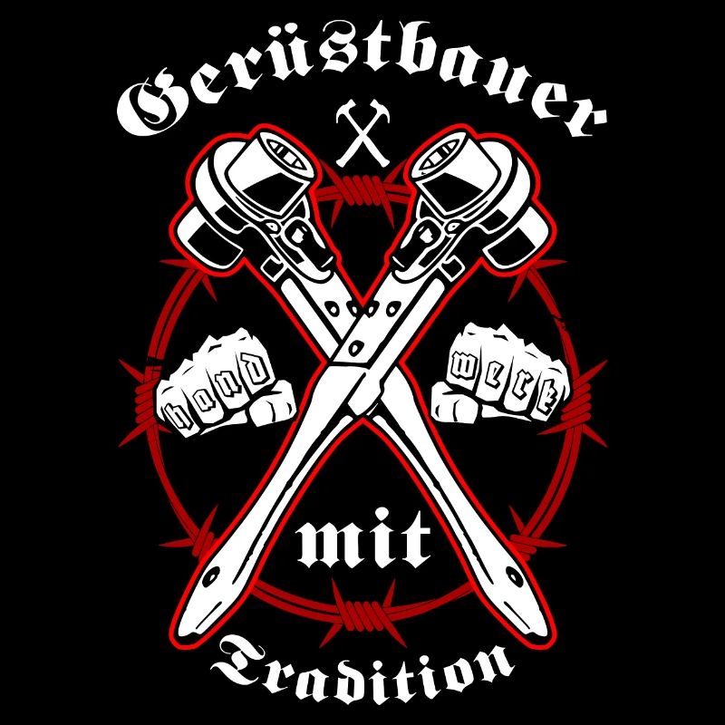 Gerüstbauer Shirt mit Ratsche