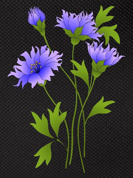 Blue flowers