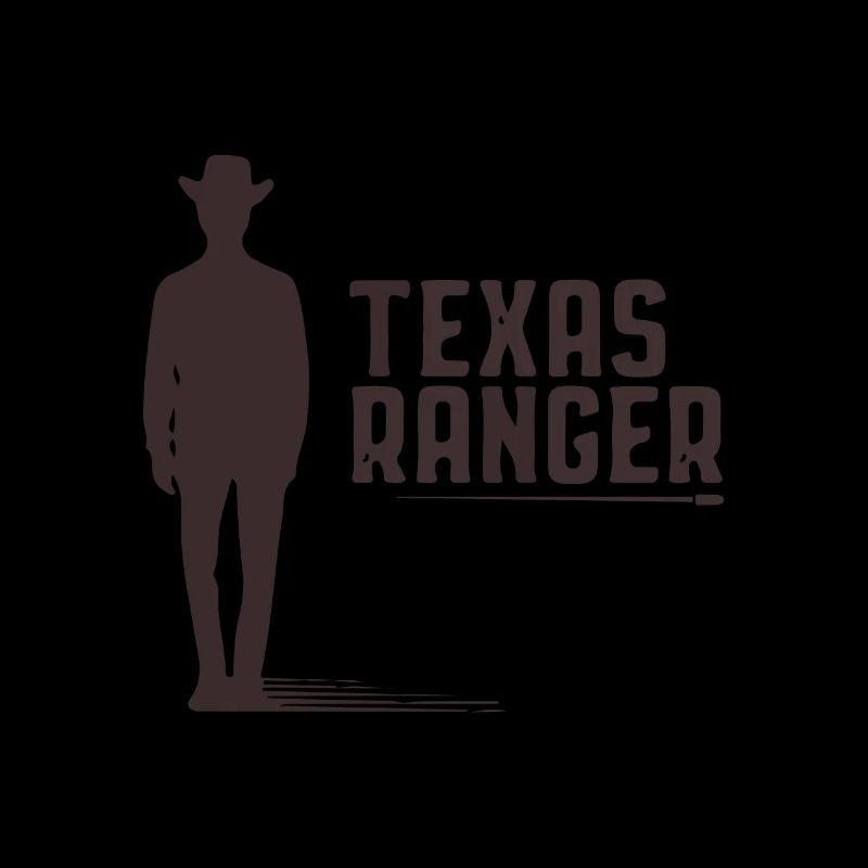 texas ranger design with a cowboy