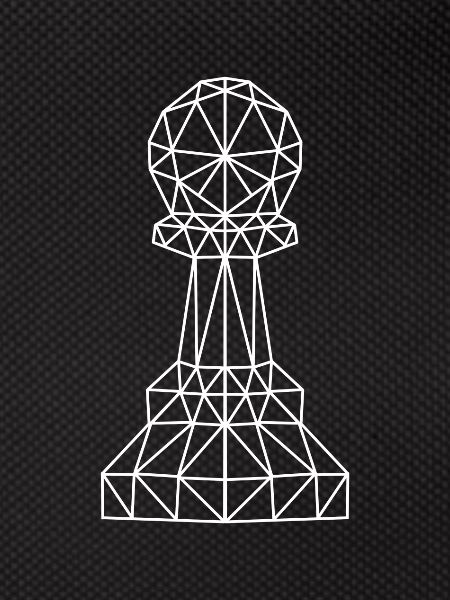 Geometric chess pawn