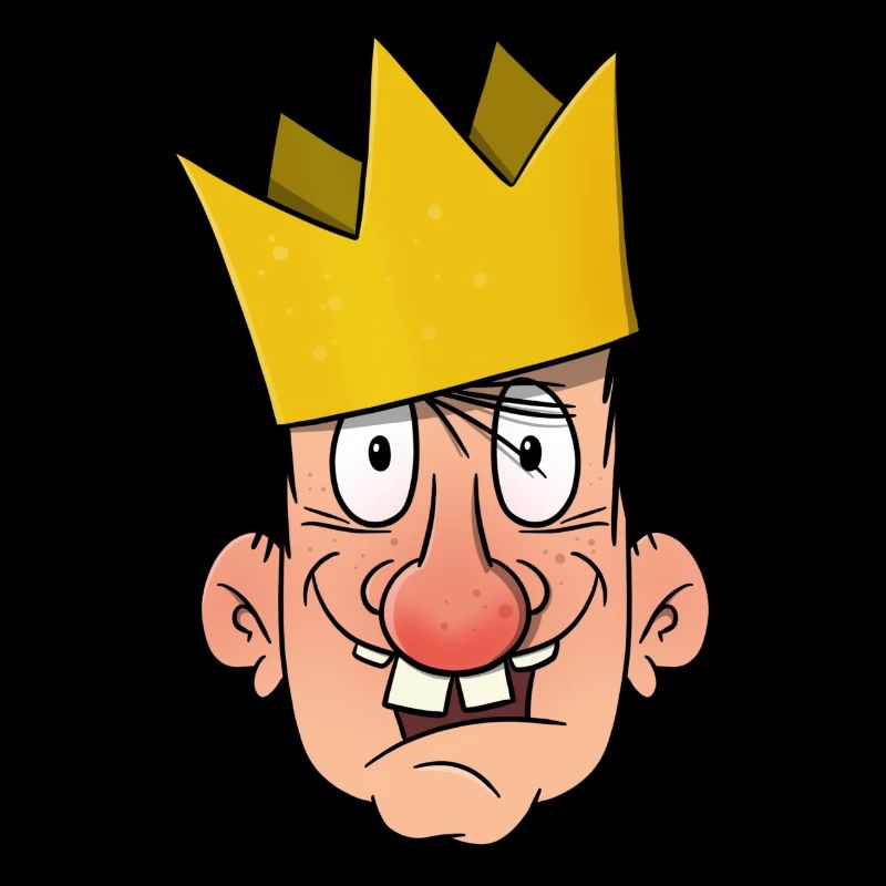 King with crown