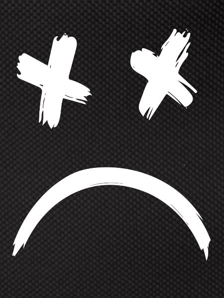 Sad Dead Smile Face