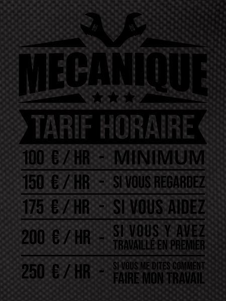 MÉCANIQUE TARIF HORAIRE