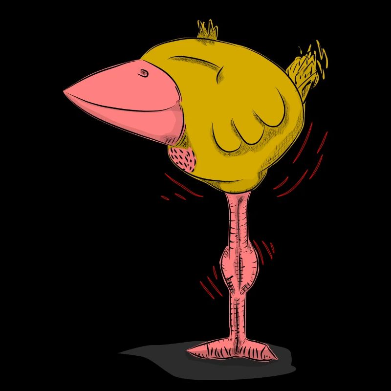 Oiseau Friedolin tout simplement heureux