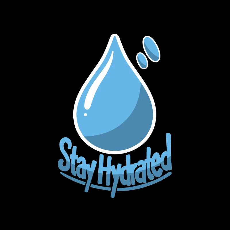 Restez hydraté! Conception d’illustration d’eau potable