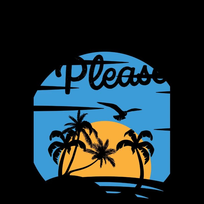 Beach Please - Chemise Palm Sunset