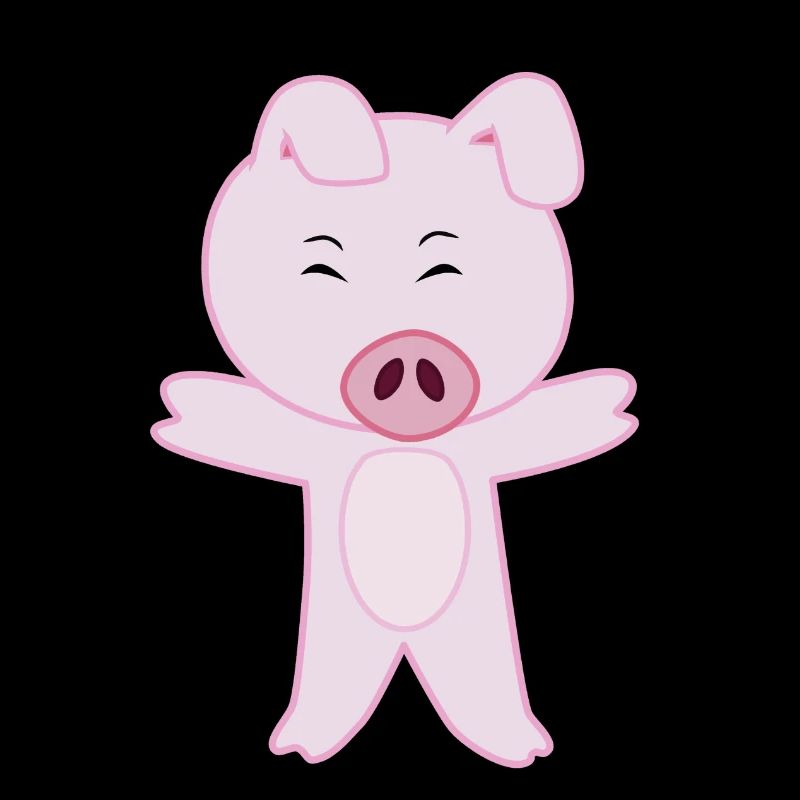 Süßes Schwein ganz rosa