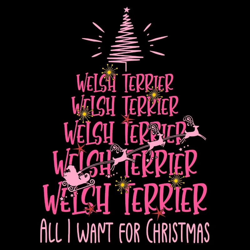 Welsh Terrier Hund Weihnachten Hunderasse