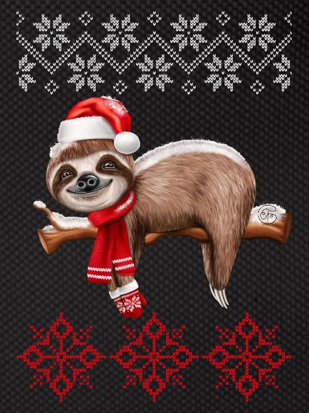 Ugly Christmas Sloth