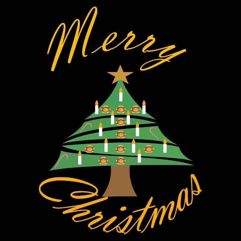 Weihnachtsbild mit Weihnachtsbaum