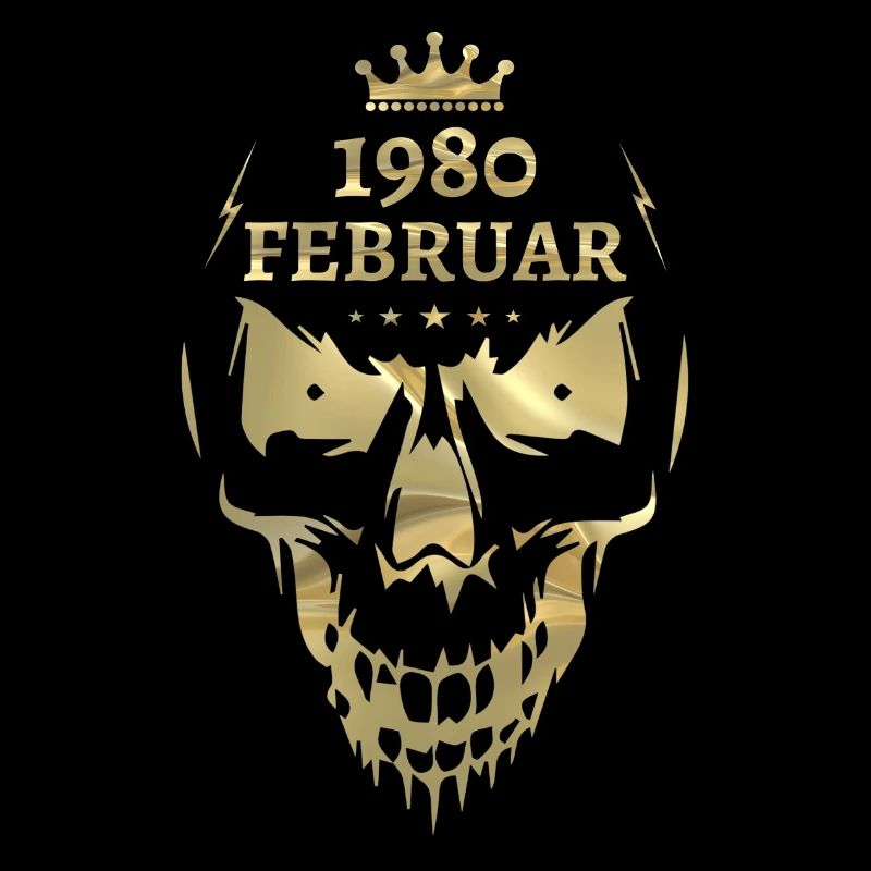 Février 1980 Skull Gold