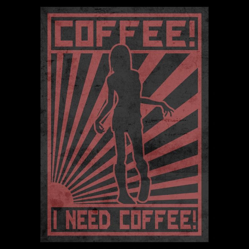 Kaffeezombie. Ich brauche Kaffee