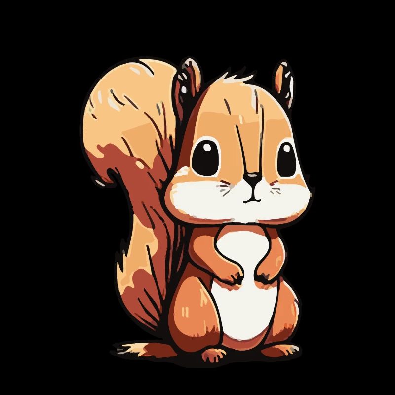 Eichhoernchen Squrirrel Comic Cute Kawaii 2