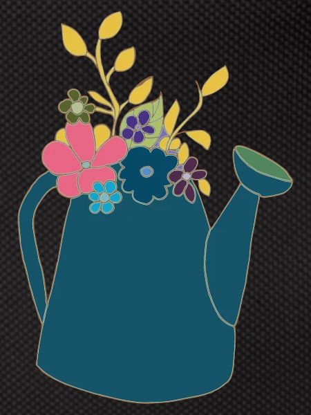 Watering can blue