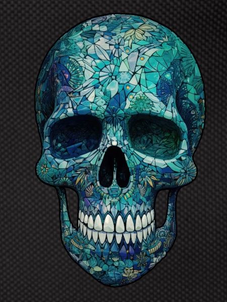 Azure Glass Skull